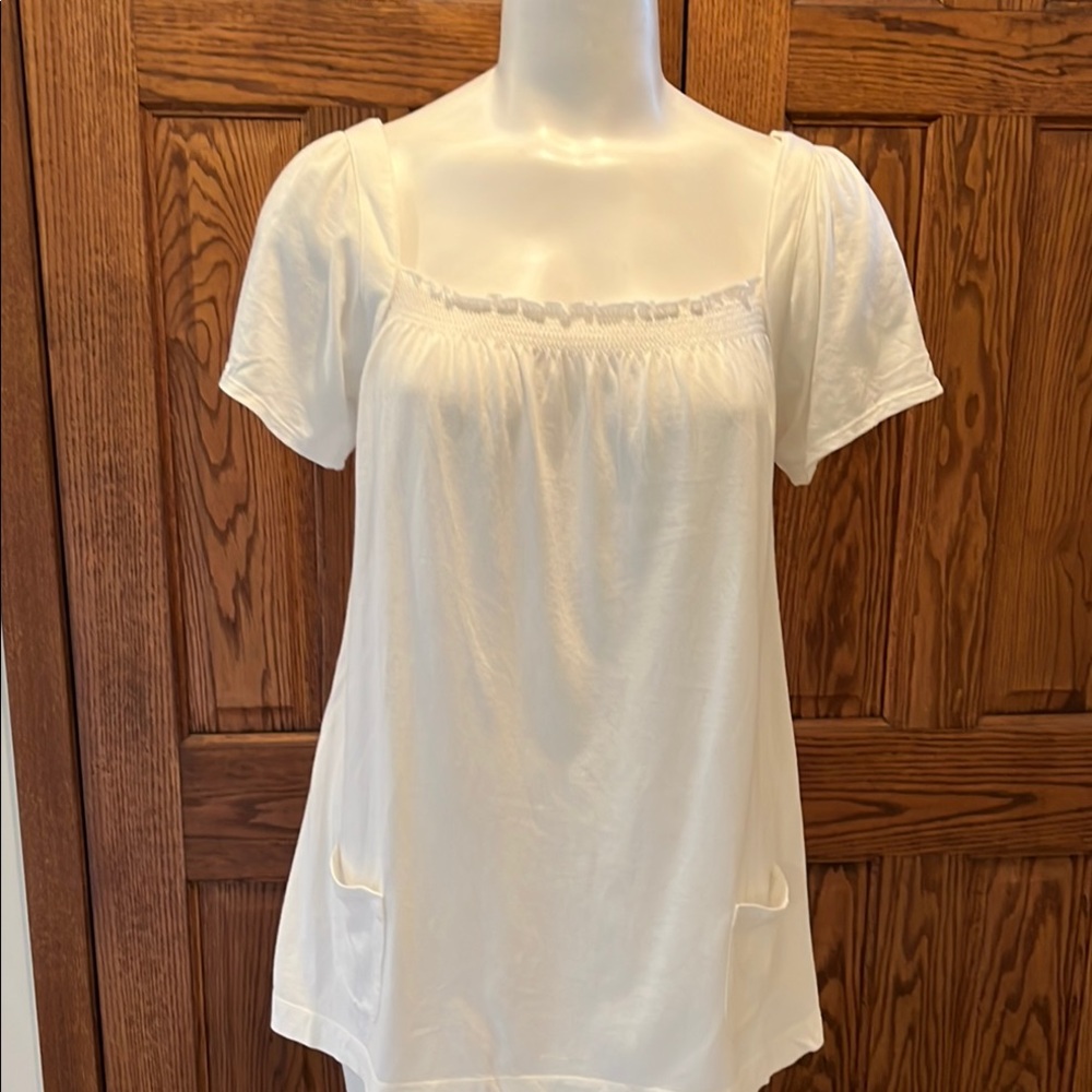 Boho a.n.a peasant cotton blend jersey L